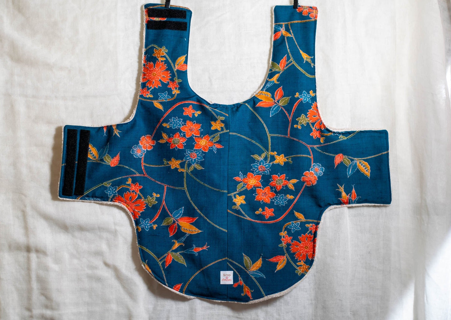 Dog Coat Made From Salvaged Kimono Fabric Sample-2