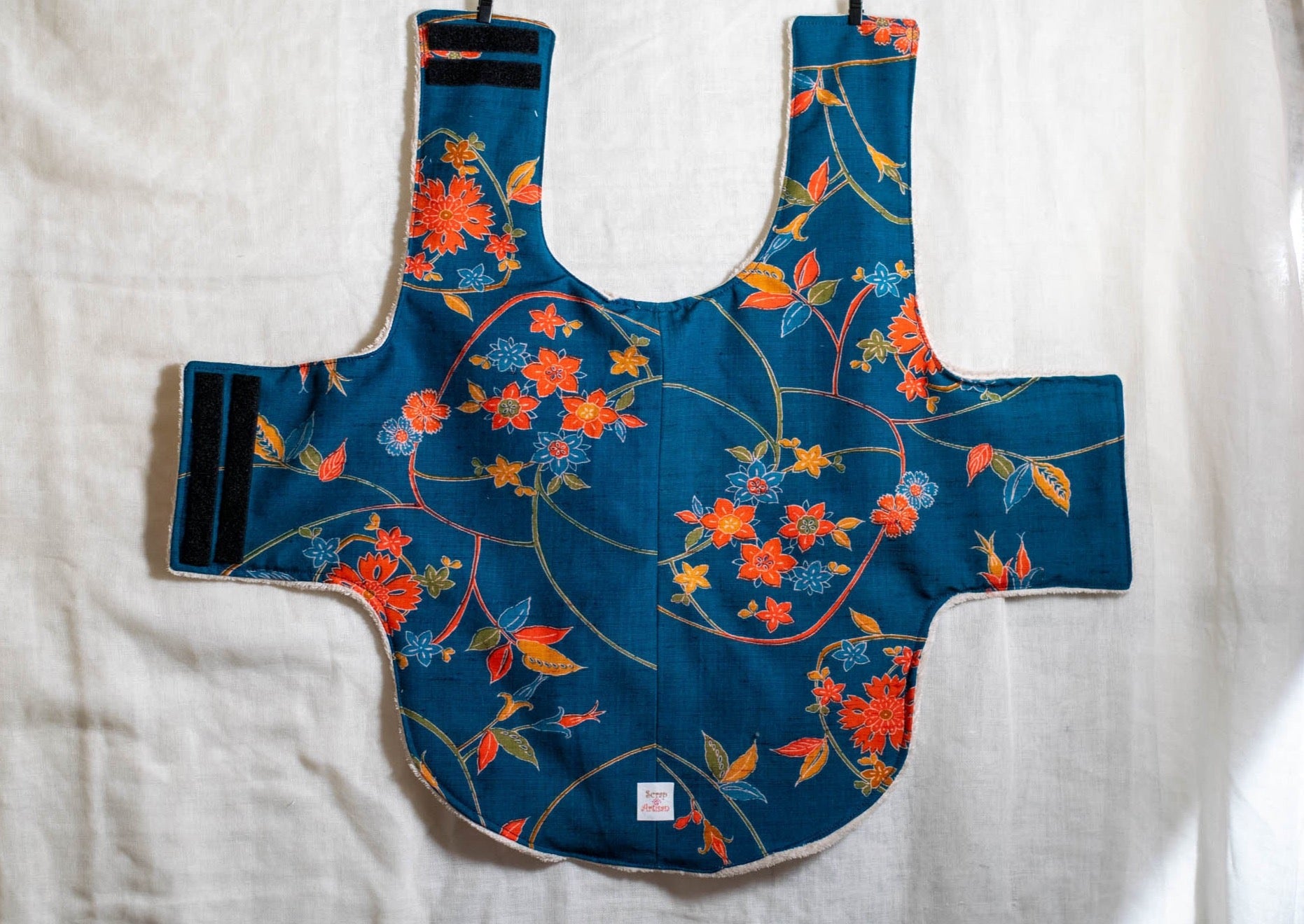 Dog Coat Made From Salvaged Kimono Fabric Sample-2