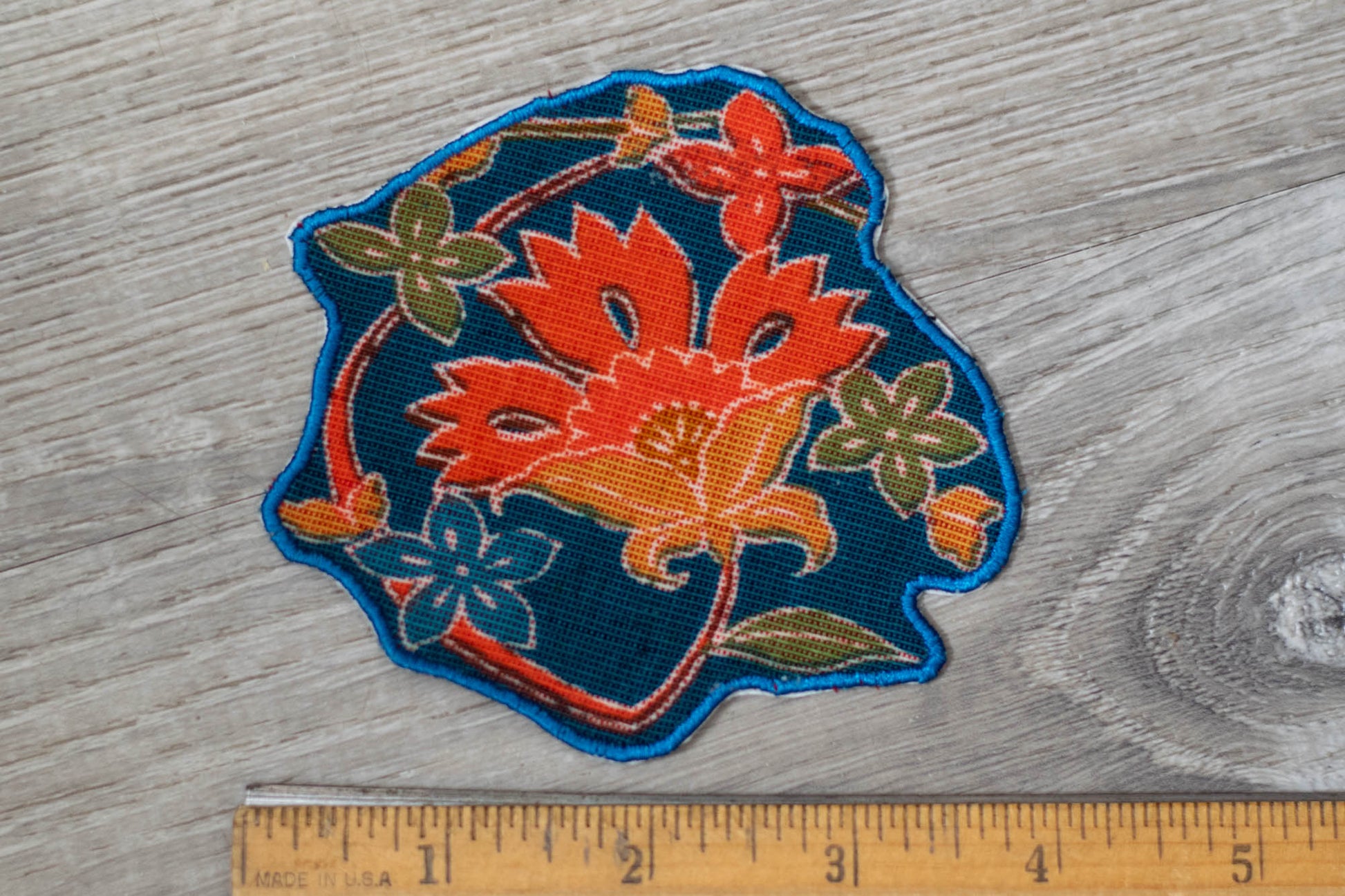 Patch/Appliqué Made from Imported Recycled Kimono
