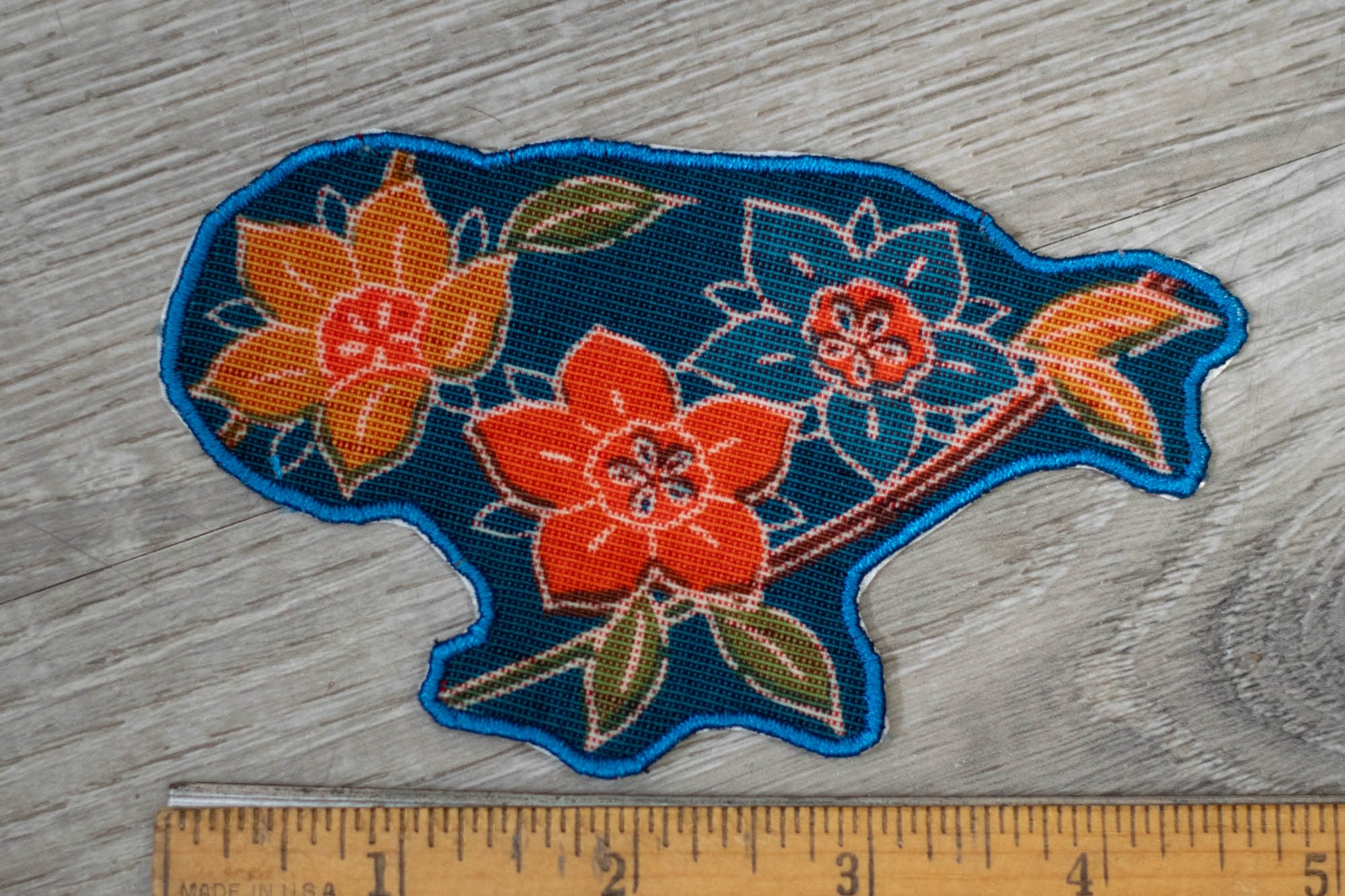Patch/Appliqué Made from Imported Recycled Japanese Kimono Fabric