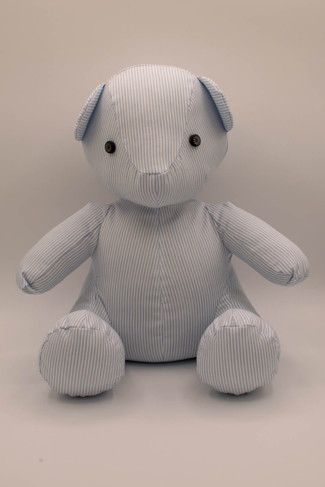 Blue Pinstripe Shirt Teddy Bear 2
