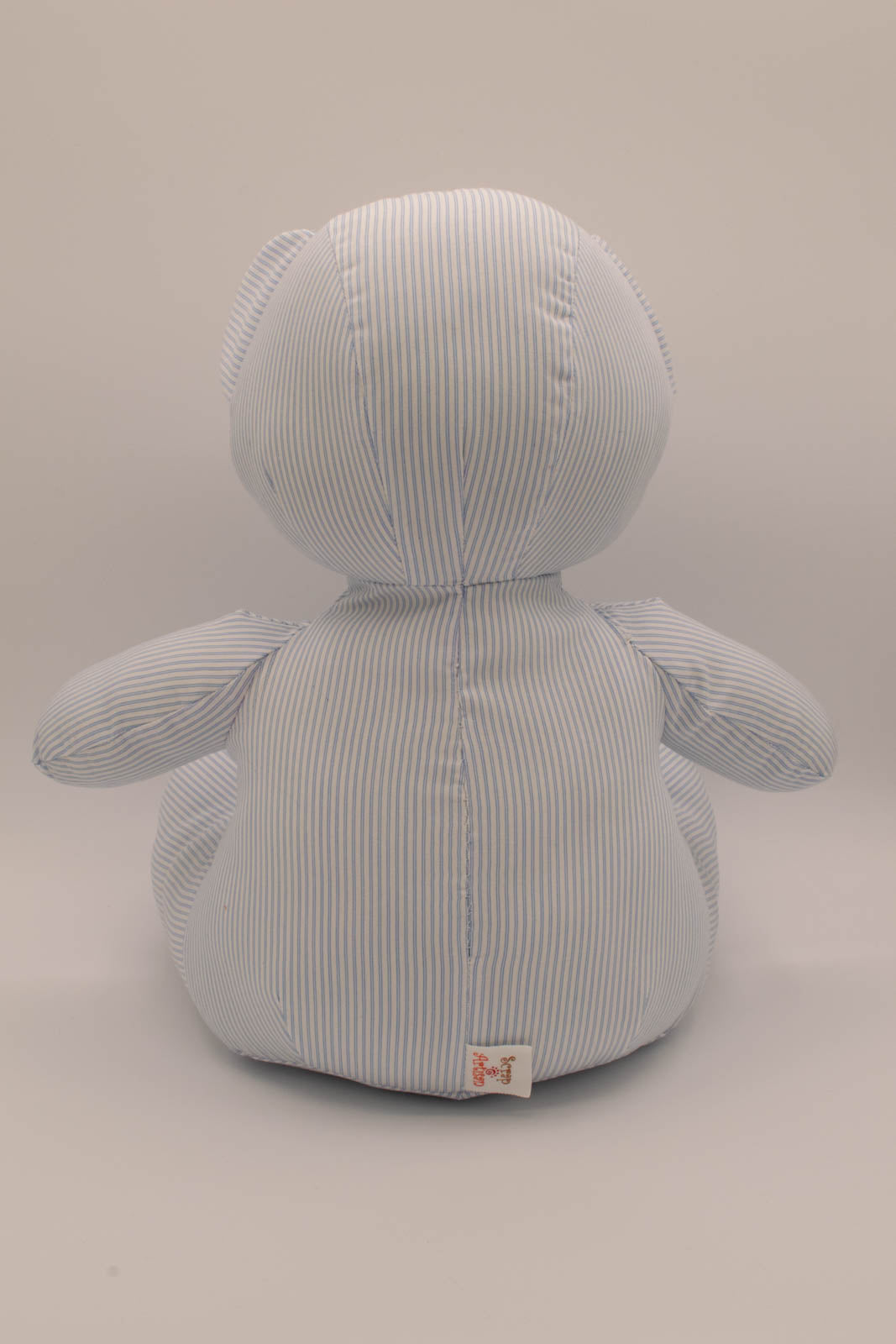 Blue Pinstripe Shirt Teddy Bear 5