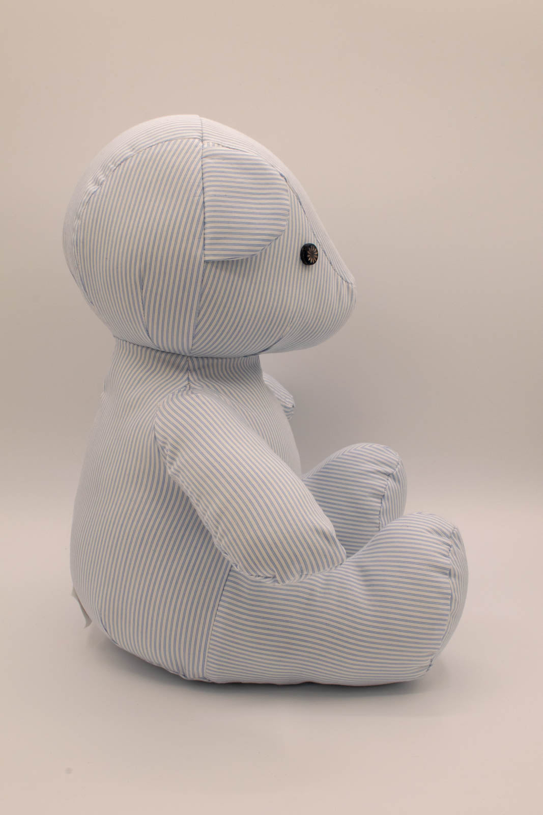 Blue Pinstripe Shirt Teddy Bear 6