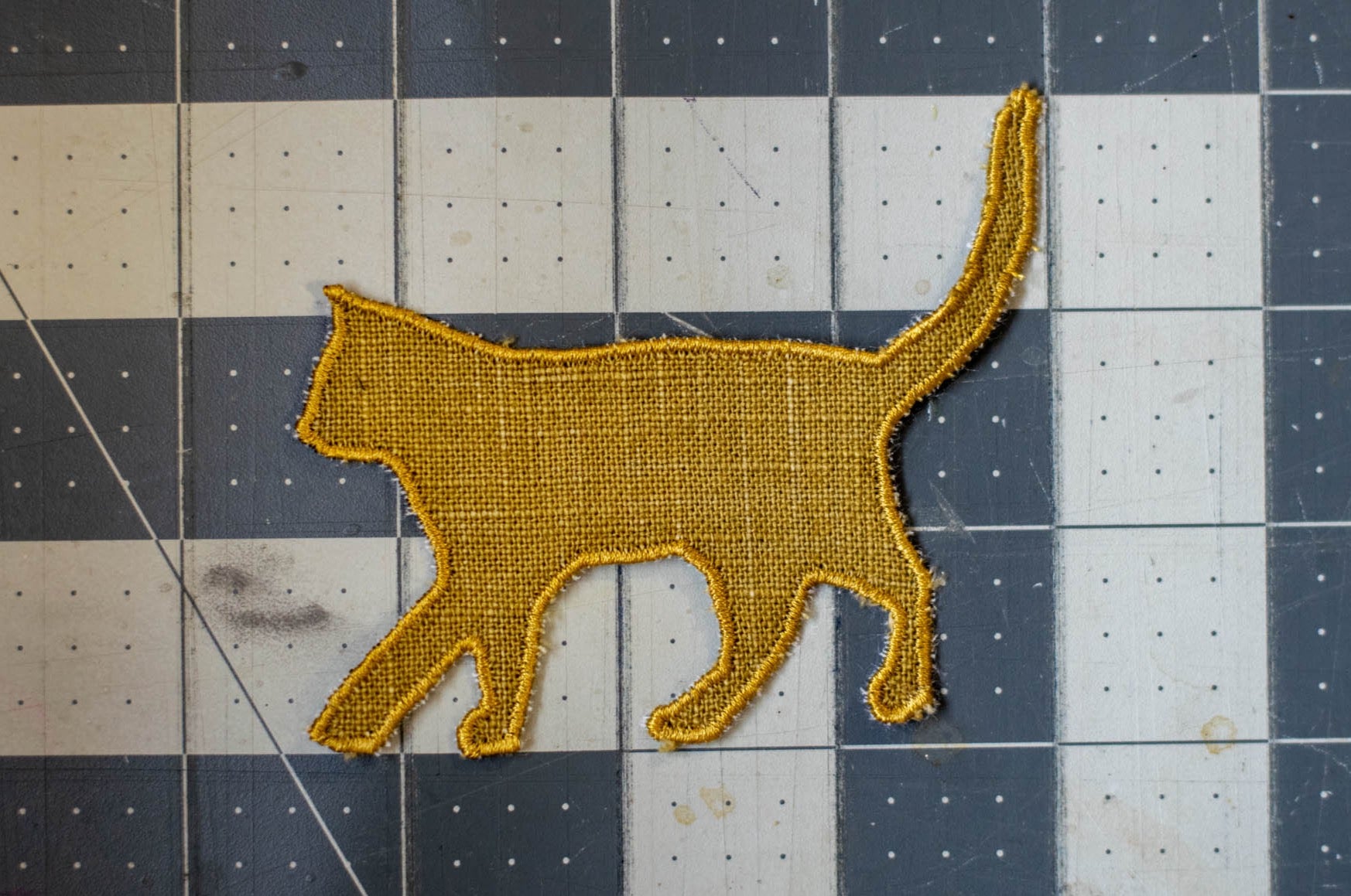 Walking Yellow Cat Patch