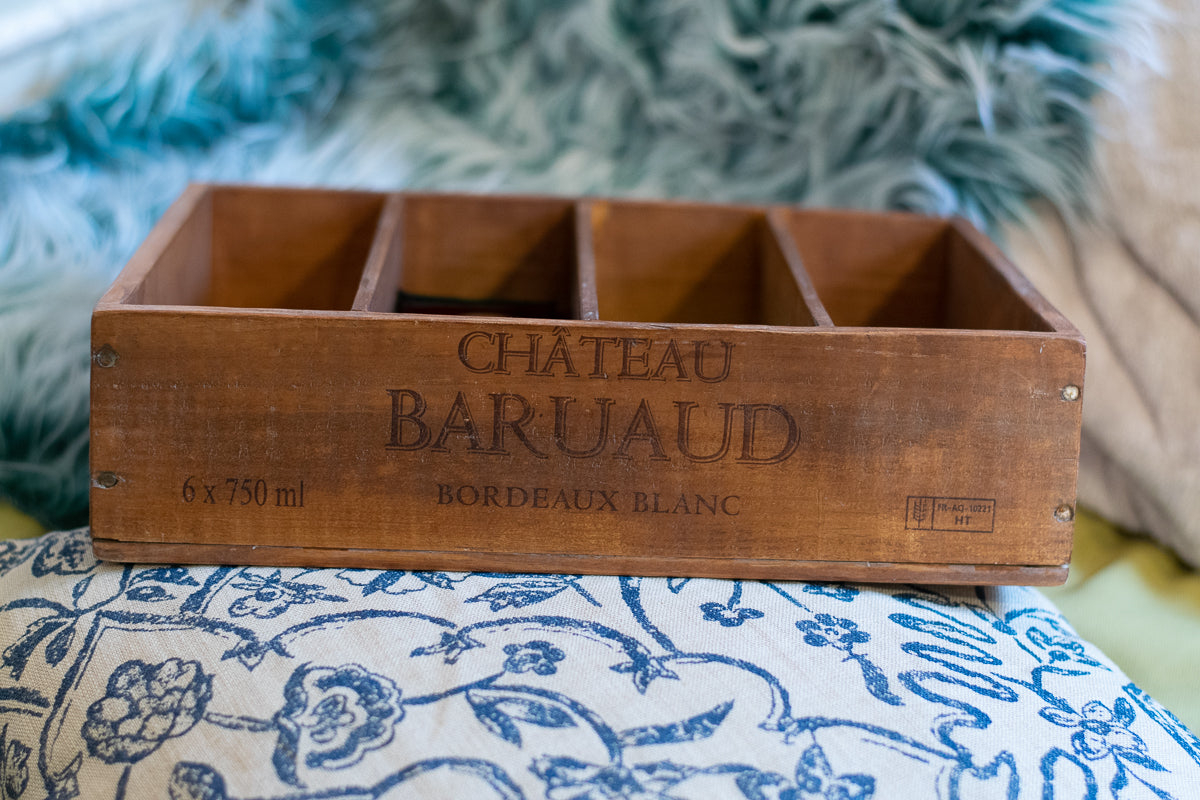 Teabag Container Repurposed from Wine Crate-5