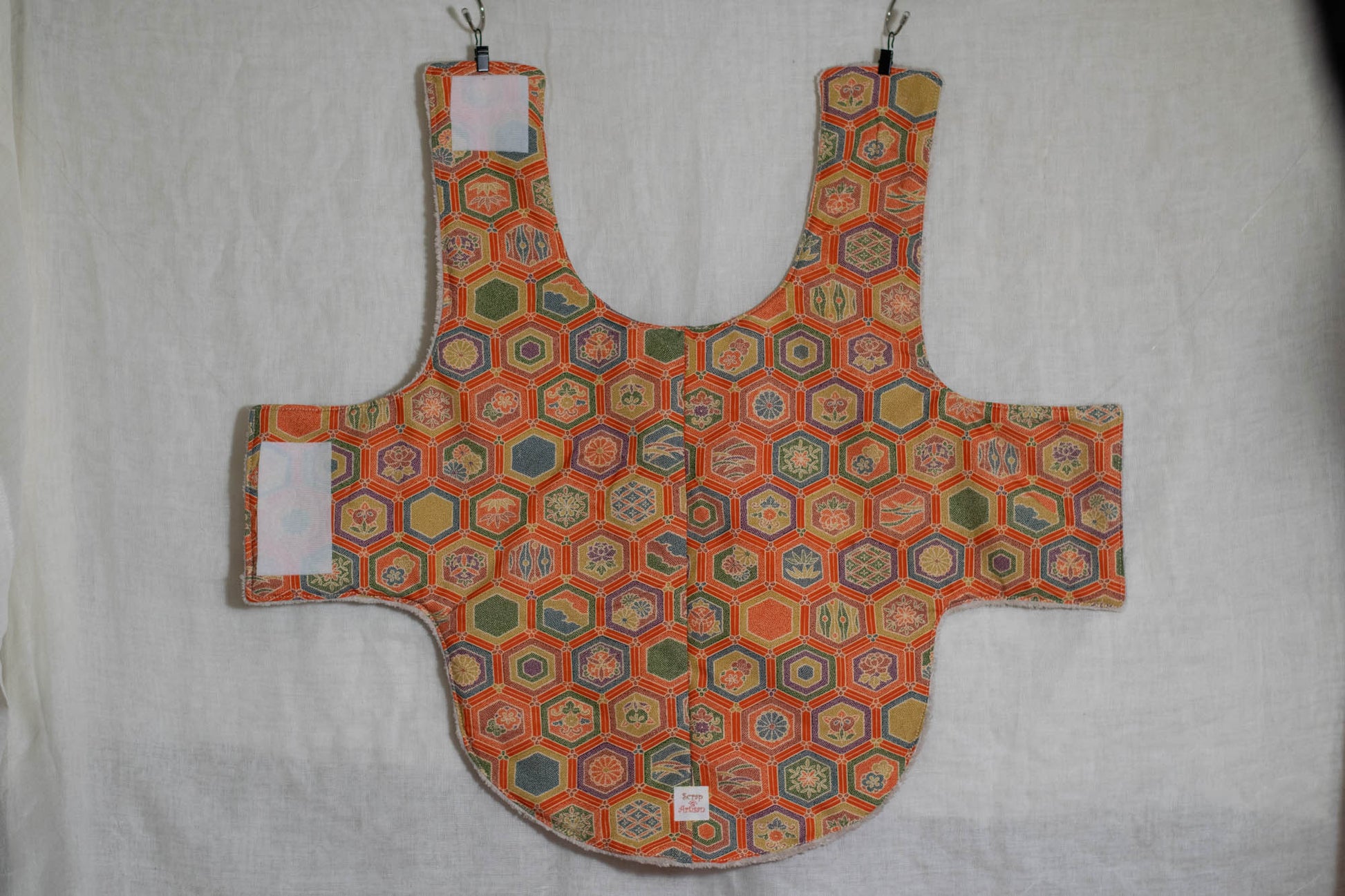 Dog Coat Made From Salvaged Kimono Fabric Sample-3