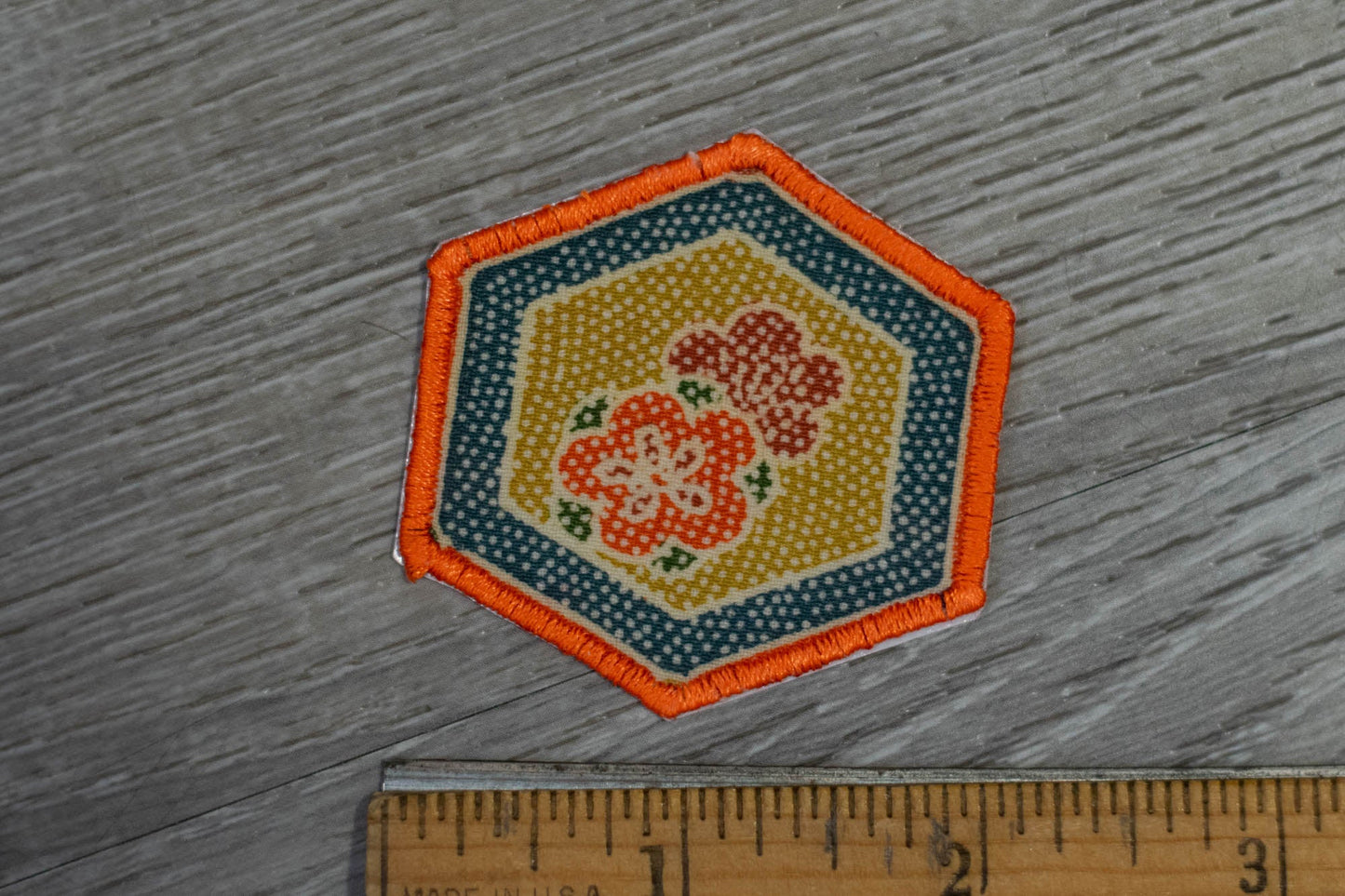 Hexagonal Kimono Pattern Patch/Appliqué