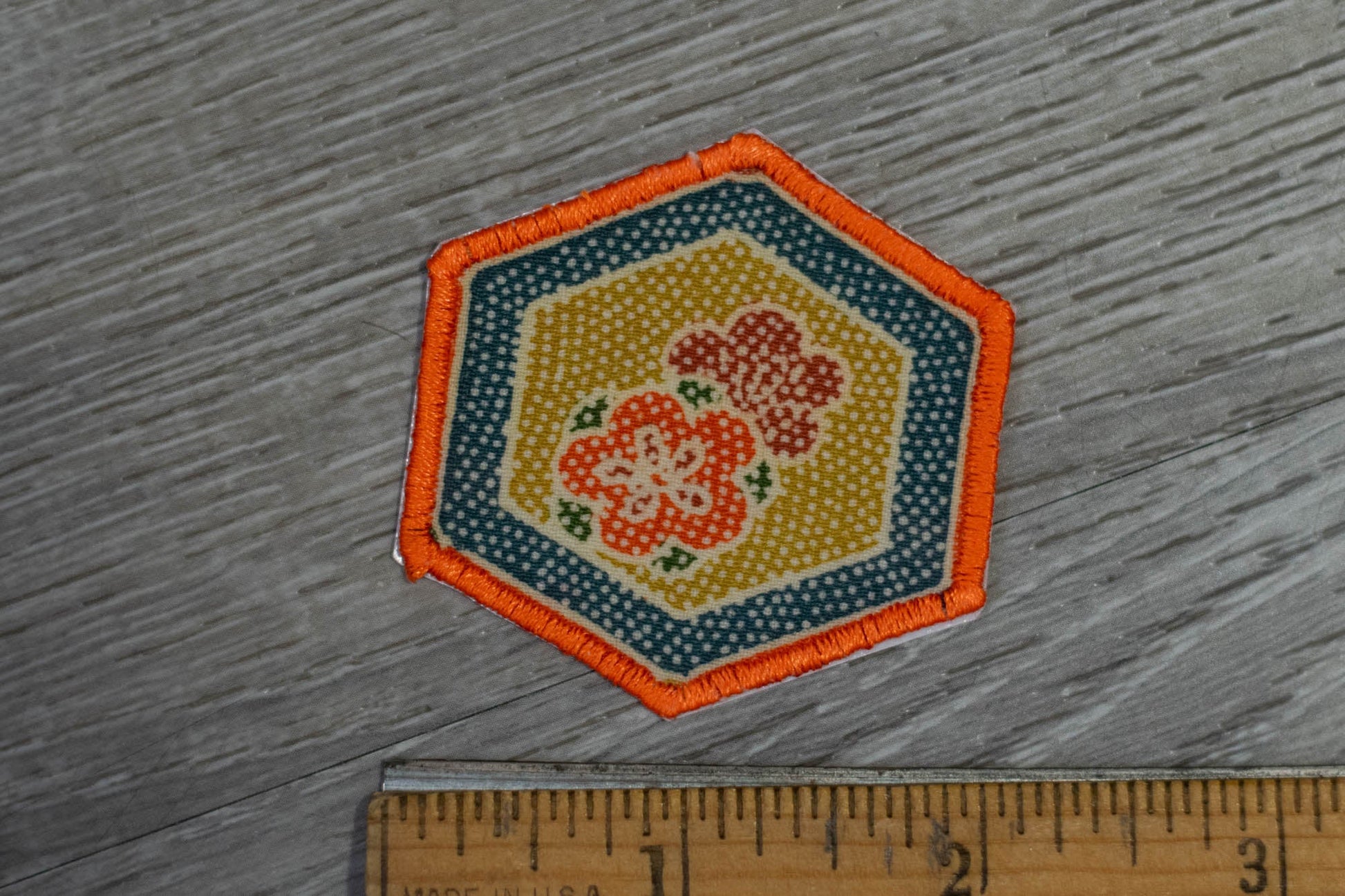 Hexagonal Kimono Pattern Patch/Appliqué