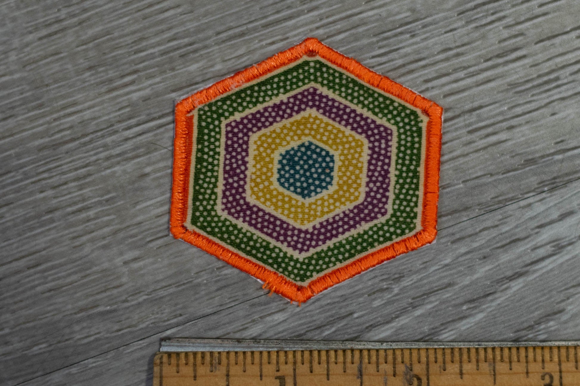 Hexagonal Pattern Kimono Patch/Appliqué
