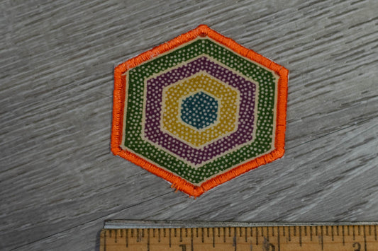 Hexagonal Pattern Kimono Patch/Appliqué