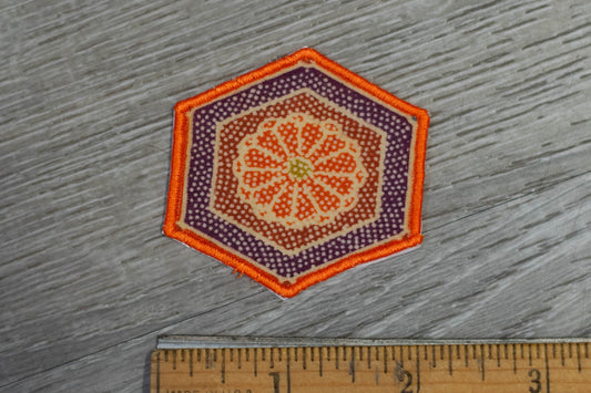 Hexagonal Pattern Kimono Patch/Appliqué