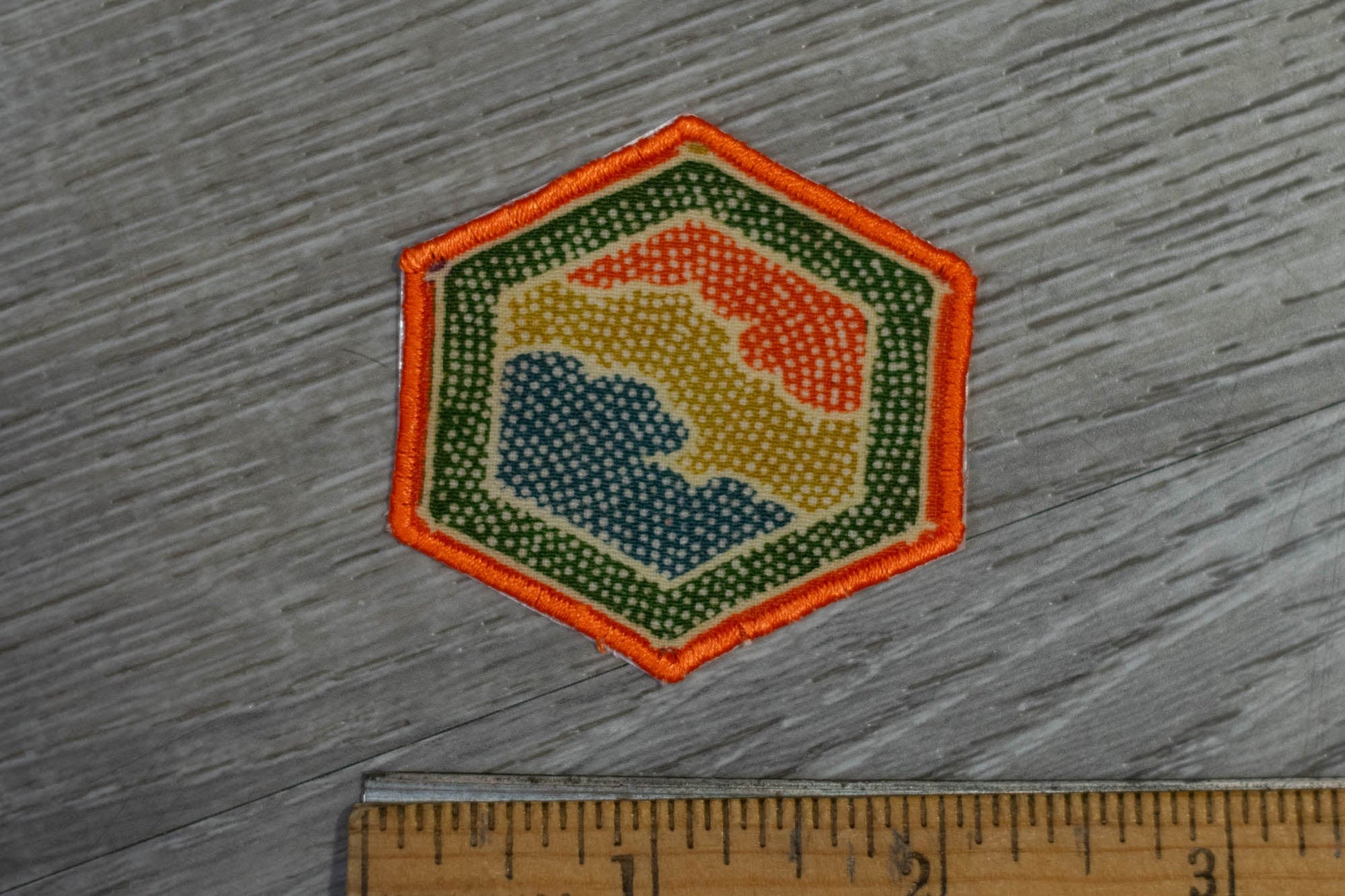 Hexagonal Pattern Kimono Patch/Appliqué
