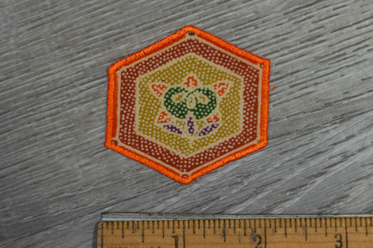 Hexagonal Pattern Kimono Patch/Appliqué