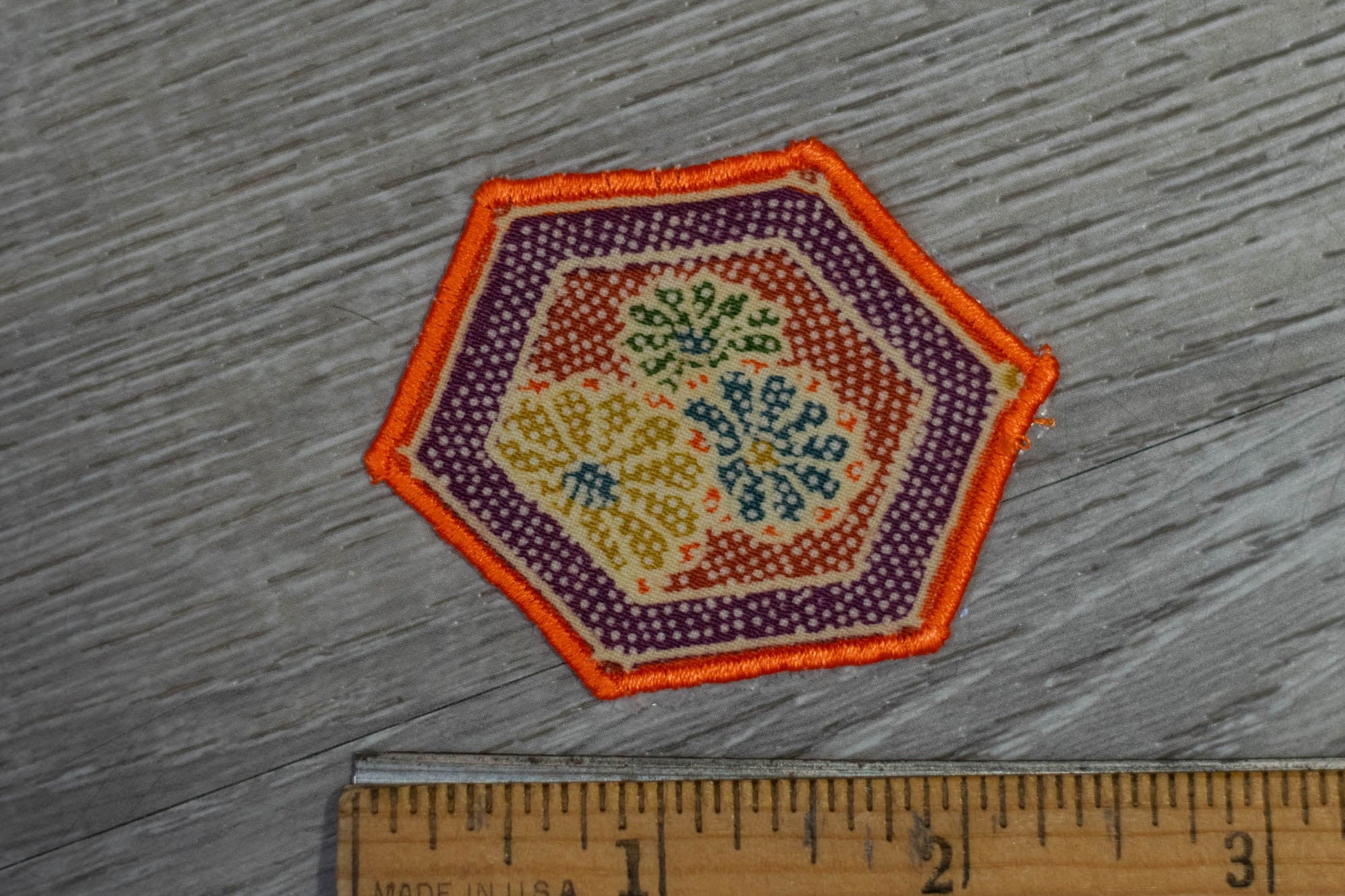 Hexagonal Kimono Pattern Patch/Appliqué