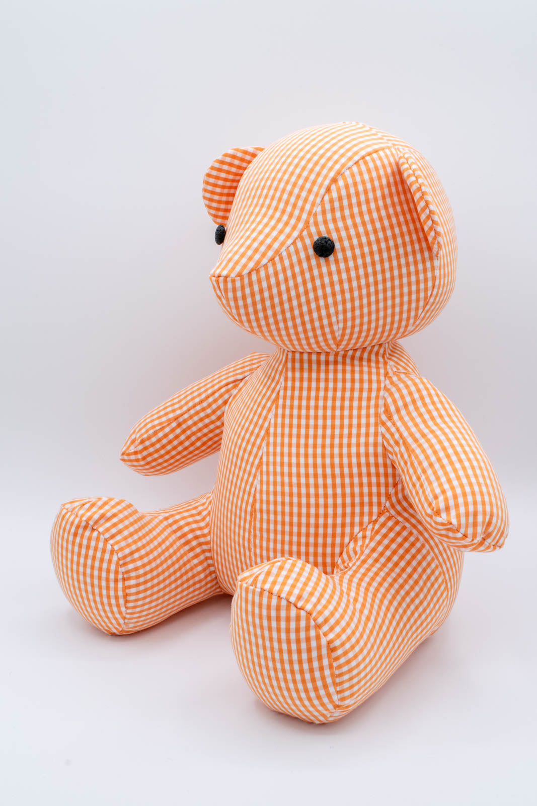 Orange Gingham Shirt Teddy Bear 3