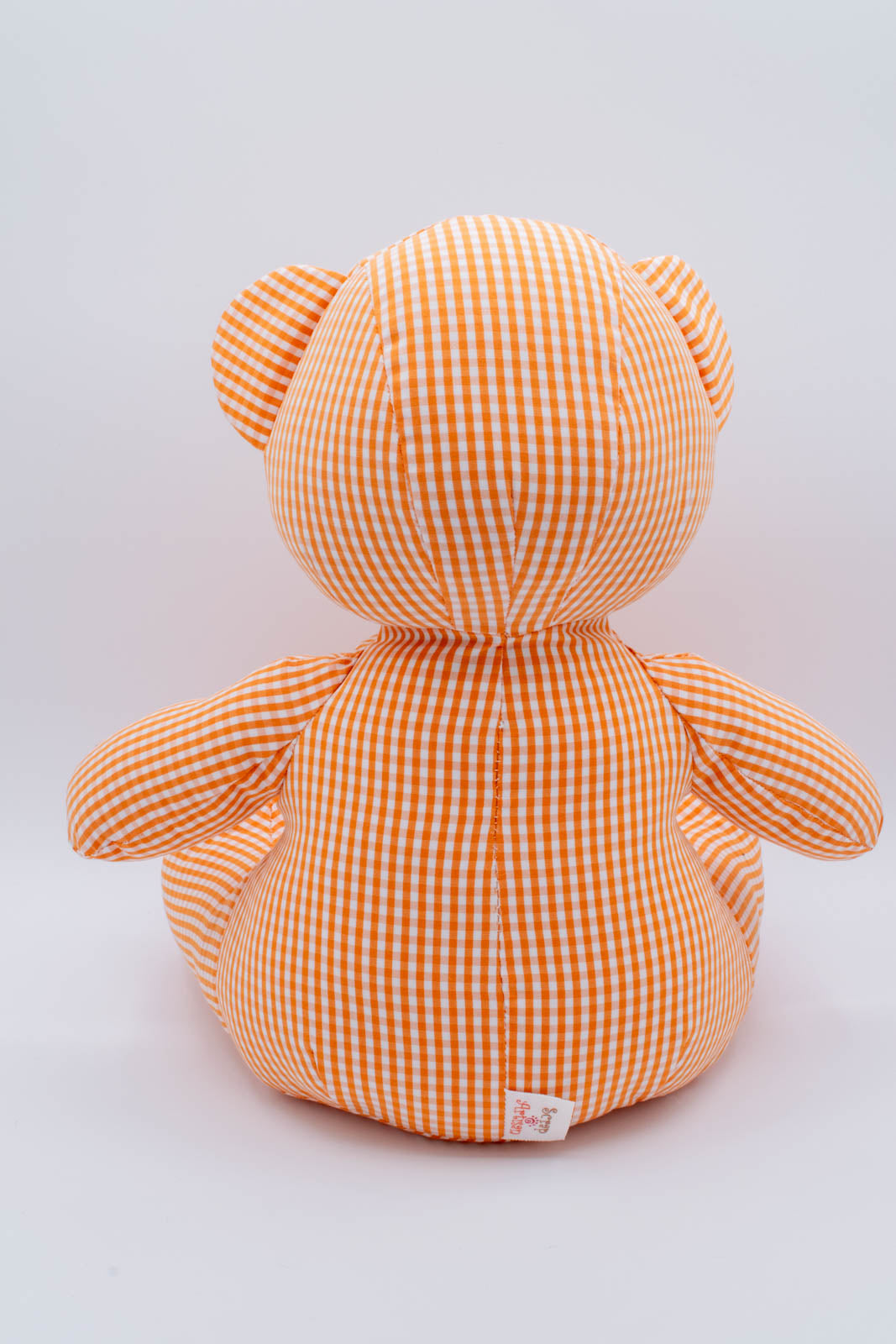 Orange Gingham Shirt Teddy Bear 5