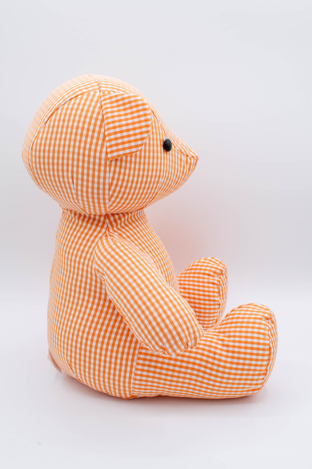 Orange Gingham Shirt Teddy Bear 6