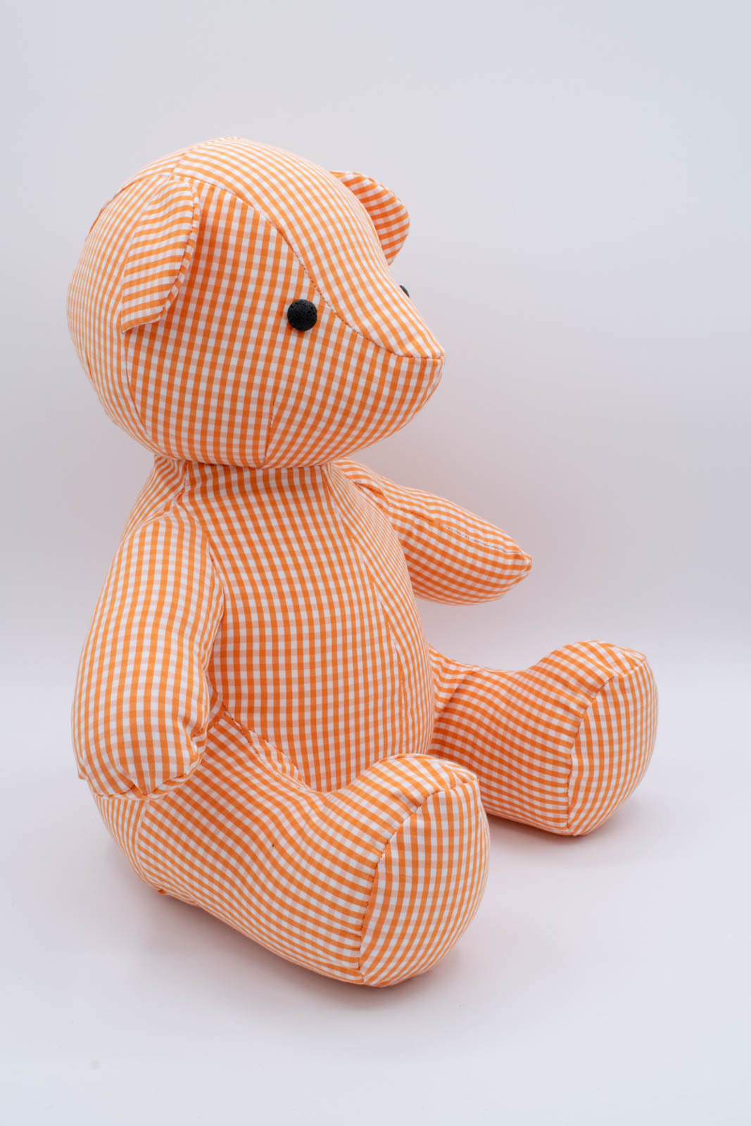 Orange Gingham Shirt Teddy Bear 7