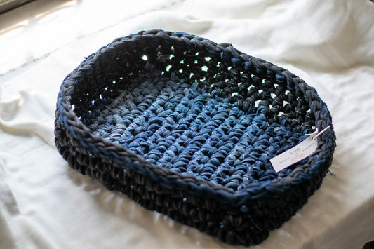 Eco Friendly Jean Basket — Large Rectangle, side 1