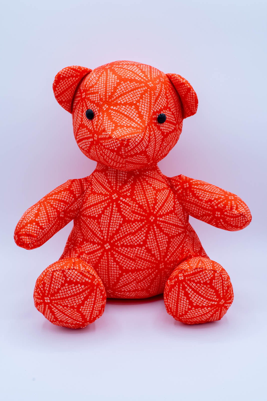 Eco-Friendly Red Kimono Butterfly Pattern Teddy Bear #0801015