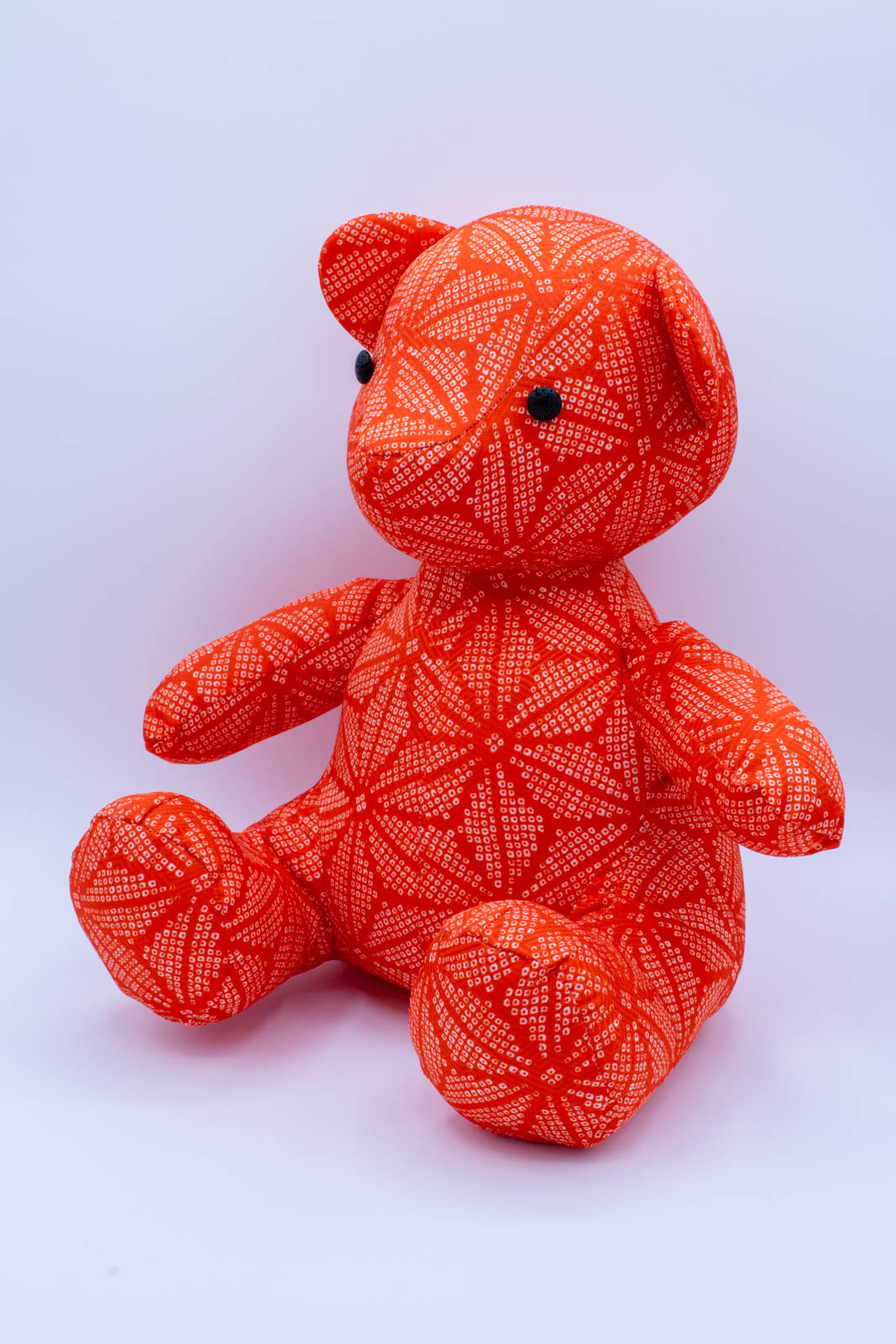 Eco-Friendly Red Kimono Butterfly Pattern Teddy Bear #0801015