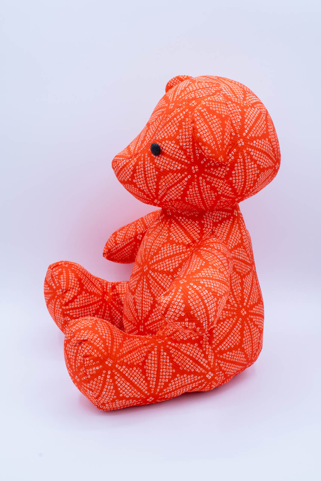 Eco-Friendly Red Kimono Butterfly Pattern Teddy Bear #0801015