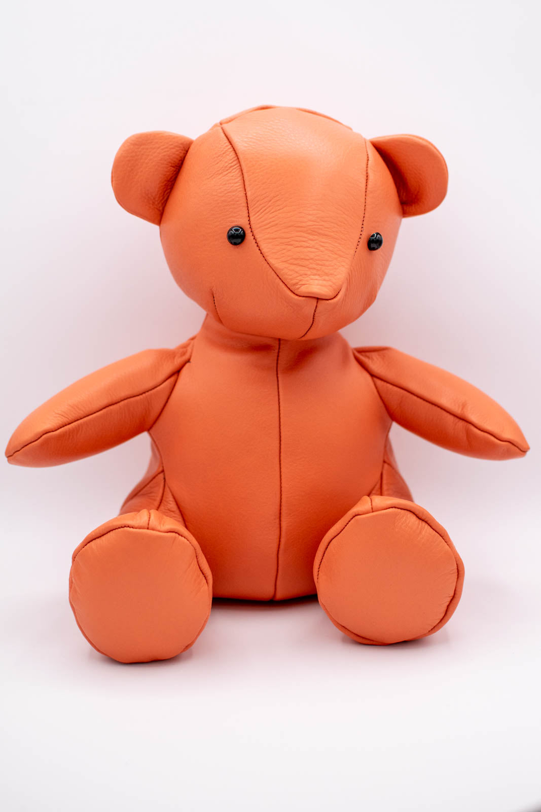 Leather deals teddy bear