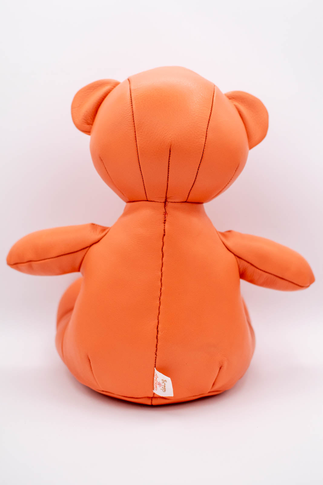 Eco-Friendly Salmon Leather Teddy Bear Button Eyes D