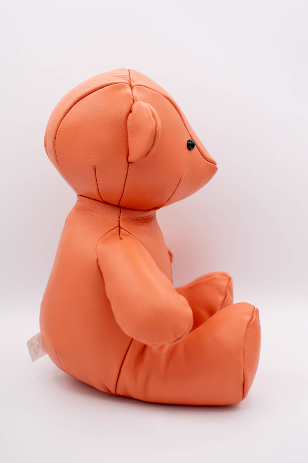 Eco-Friendly Salmon Leather Teddy Bear Button Eyes #0801001