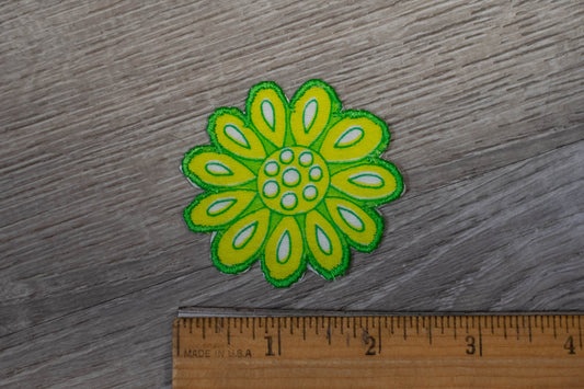 Yellow and Green Flower Appliqué/Patch