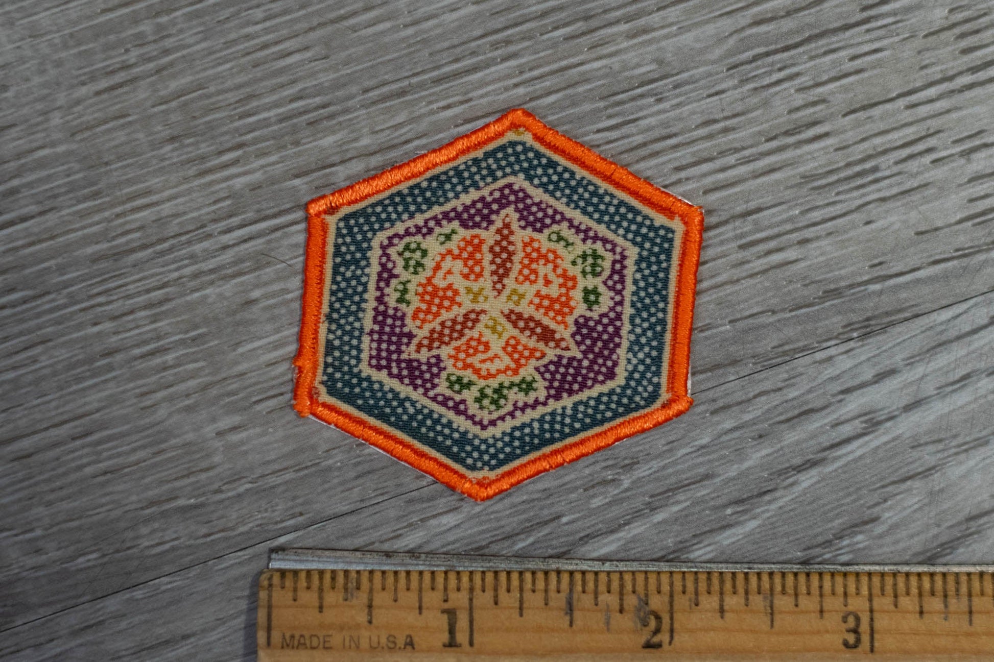 Hexagonal Kimono Pattern Patch/Appliqué