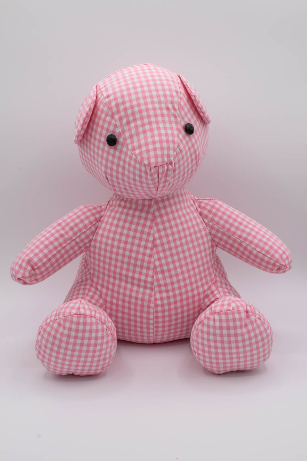 Pink Gingham Shirt Teddy Bear 2