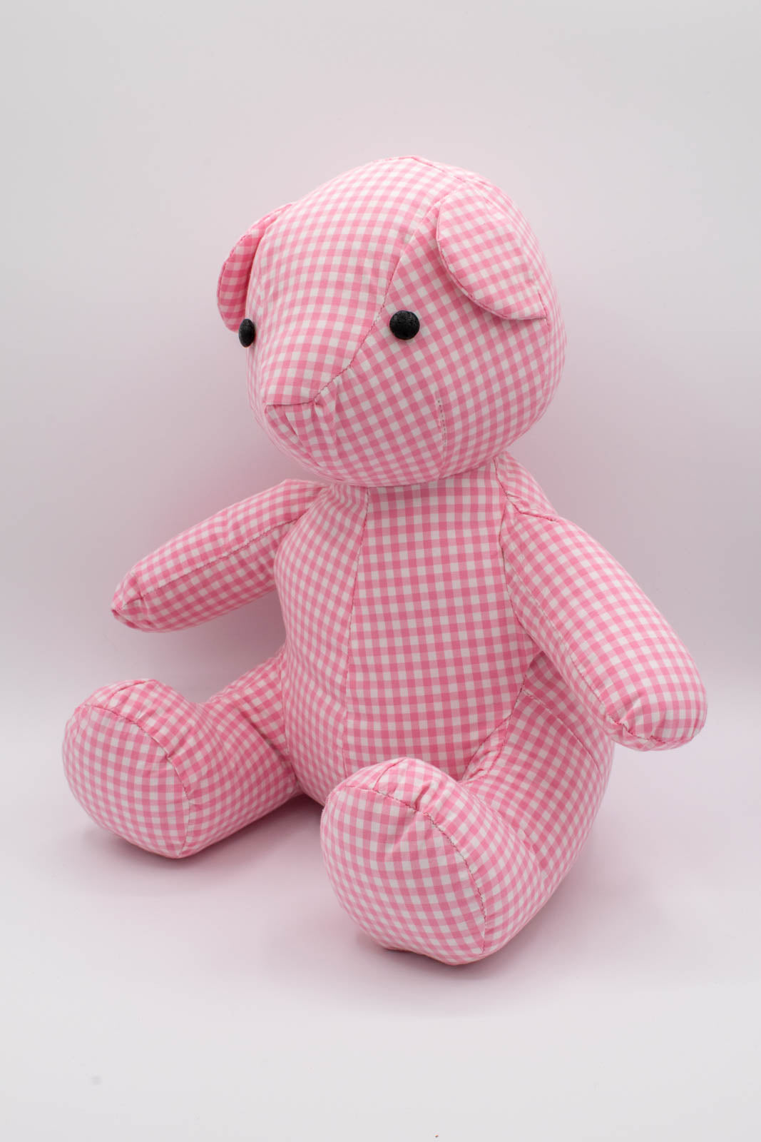 Pink Gingham Shirt Teddy Bear 3