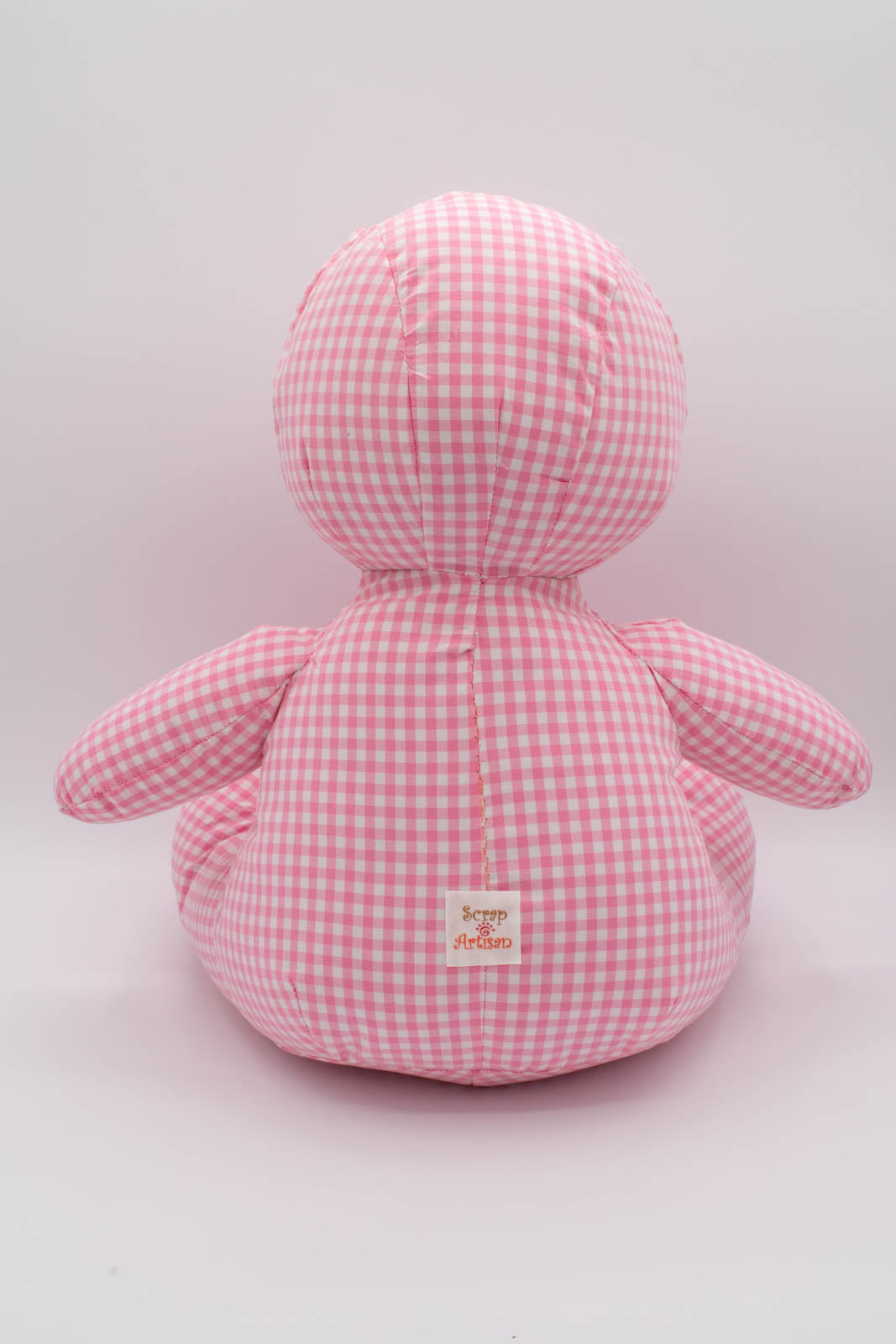 Pink Gingham Shirt Teddy Bear 5