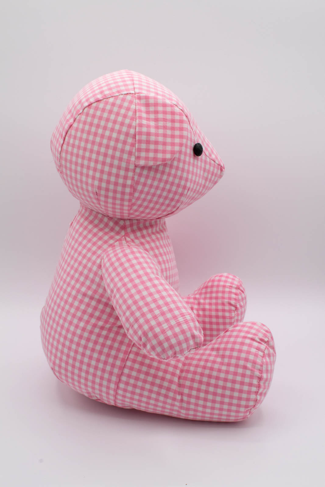 Pink Gingham Shirt Teddy Bear 6