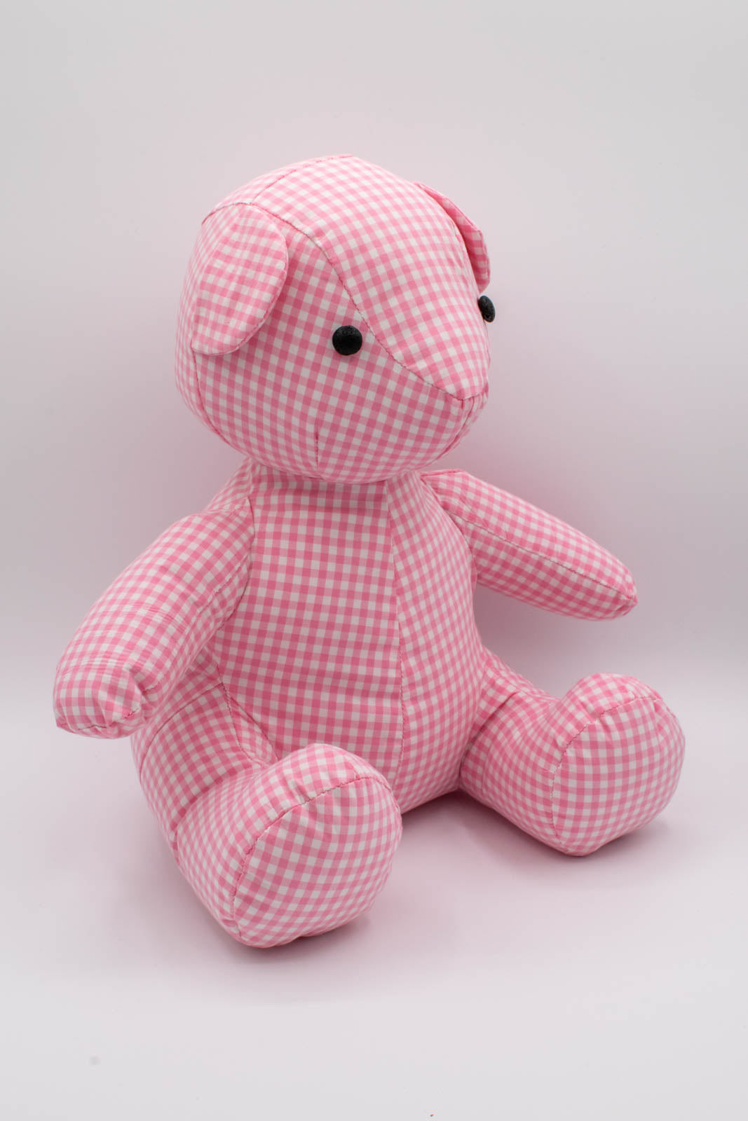 Pink Gingham Shirt Teddy Bear 7