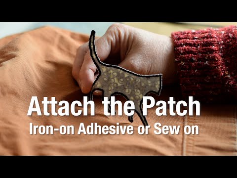 How to attach appliqués or patches